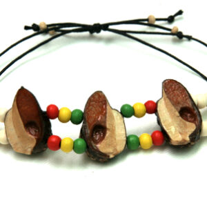 Rasta sliding bracelet double-stranded