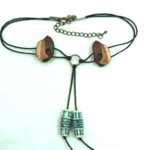 ORCHID - Choker with handmade beads